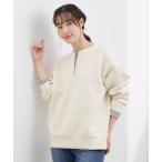 トレーナー スウェット 2WAYハーフジップスウェット レディース