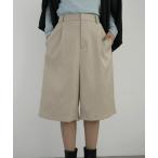 スラックス パンツ TRツイルタックハーフパンツ レディース