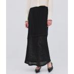 スカート 「2026春新作」コットンレースマーメイドスカート・レースラップスカート