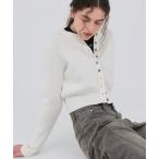 ショッピングカーデ カーディガン 「2026春新作」コットンシルククルーカーデ レディース