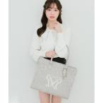 ショッピングトート トートバッグ 「大容量/推し活/通勤通学」Aimerianejoieレースキャリーオントート レディース