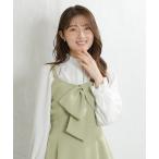 ワンピース リボン風キャミワンピース