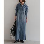 ワンピース デニムロングワンピース