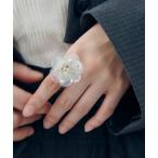 ショッピングスパンコール 指輪 リング スパンコール フラワー リング レディース