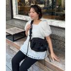 ショルダーバッグ バッグ 「SAPON」撥水リボンシャーリングショルダーバッグ レディース
