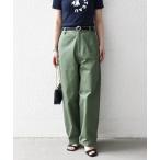 チノパン SHIPS any:「洗濯機可能」チノ ハイウエスト セミワイド パンツ レディース