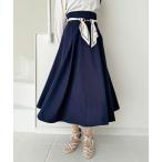 スカート スカーフビットベルト付きフレアー/fint フィント