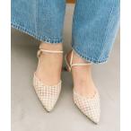 ショッピングスパンコール パンプス 5cmポインテッドフラワースパンコールミュール