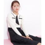 ショッピングニットタイ ワンピース タイ付きニットワンピース