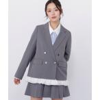 ショッピングSTUART ジャケット テーラードジャケット セットアップ対応ドライタッチフリルヘムジャケット レディース