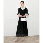 「Leja」 半袖ワンピース MEDIUM ブラック レディース