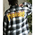 ショッピングネルシャツ 「THRASHER」 長袖ネルシャツ M ブラック メンズ