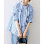 「SHIPS」 半袖ブラウス ONE SIZE ブルー レディース