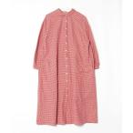 「Samansa Mos2」 シャツワンピース M レッド レディース