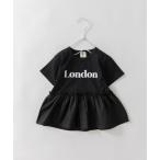 tシャツ 「DRC/WEB限定」異素材切替ロゴ半袖Tシャツ キッズ 子供服 女の子