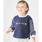 tシャツ 働く車　袖布帛長袖Tシャツ キッズ 子供服 男の子