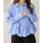 ブラウス シャツ 「apres jour clair」フリルデザインシャツ レディース