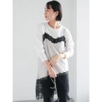 キャミソール イレギュラーヘムレイヤードレースキャミ