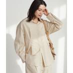 ブラウス シャツ FAbRICA ウエスト タック シャツ レディース