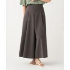 パンツ ヘザー ドライ ガウチョパンツ レディース