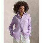 ブラウス シャツ クラシック フィット リネン シャツ レディース