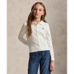 カーディガン コームド コットン ポロ カーディガン キッズ 子供服 女の子