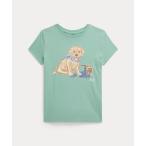 tシャツ ドッグプリント コットン ジャージー Tシャツ キッズ 子供服 女の子