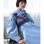 「ADAM ET ROPE'」 シャツワンピース FREE ブルー レディース