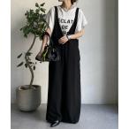 「DouDou」 オーバーオール FREE ブラック レディース