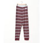 [GELATO PIQUE HOMME] окантовка рисунок легкий брюки M Brown мужской 