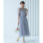 「RUIRUE BOUTIQUE」 半袖ワンピース L グレー レディース
