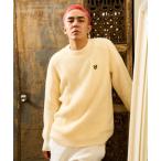 [ фиолетовый спорт ] [LYLE&SCOTT] длинный рукав вязаный [DEAR LAUREL сотрудничество ] M "теплый" белый мужской 