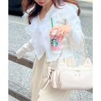 カーディガン フリルチュールニットカーディガン　春服 レディース