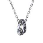 [LION HEART] колье 50cm серебряный × черный мужской 