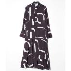 「ADAM ET ROPE'」 シャツワンピース FREE ブラック系その他 レディース