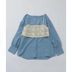 ブラウス シャツ レーシーキャミブラウス「2点セット」　630190 レディース