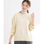 ニット セーター 「レイヤードにおすすめ」ロング丈リラクシーニット レディース