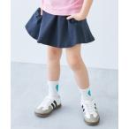 スカート 「両側ポケット付き」1分丈 カラフル 無地スカッツ キッズ 子供服 女の子