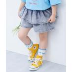 パンツ ふわっとティアード ライトオンスデニム スカパン キッズ 子供服 女の子