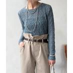 tシャツ レースプルオーバー レディース