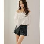 パンツ チャーム付きコンパクトショートパンツ レディース