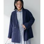 ジャケット テーラードジャケット オーバーサイズW釦ライトジャケット レディース