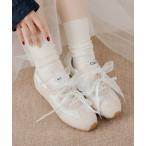 スニーカー シアーリボンインソールスニーカー レディース
