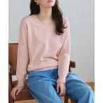 ニット セーター 「接触冷感/UV/ウォッシャブル」Vネックニット レディース