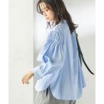 ブラウス シャツ 「手洗い可能」袖 ピンタック 羽織 ブラウス レディース
