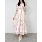 ワンピース マチラッフルフラワープリントワンピース