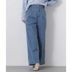 パンツ ＬＵハイウエストデニムセミワイドパンツ レディース