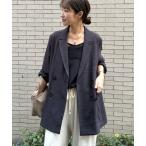 ジャケット テーラードジャケット 「インフルエンサー REI企画」リネンライクスラブジャケット レディース