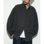 ショッピングネルシャツ 「HINSON」 長袖ネルシャツ MEDIUM グリーン メンズ