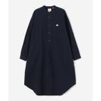 「DANTON」 長袖ワンピース 36 ネイビー レディース
